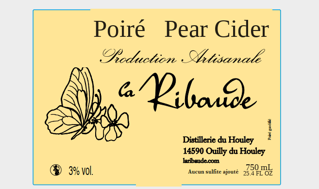 Pear Cider, Normandy bottle